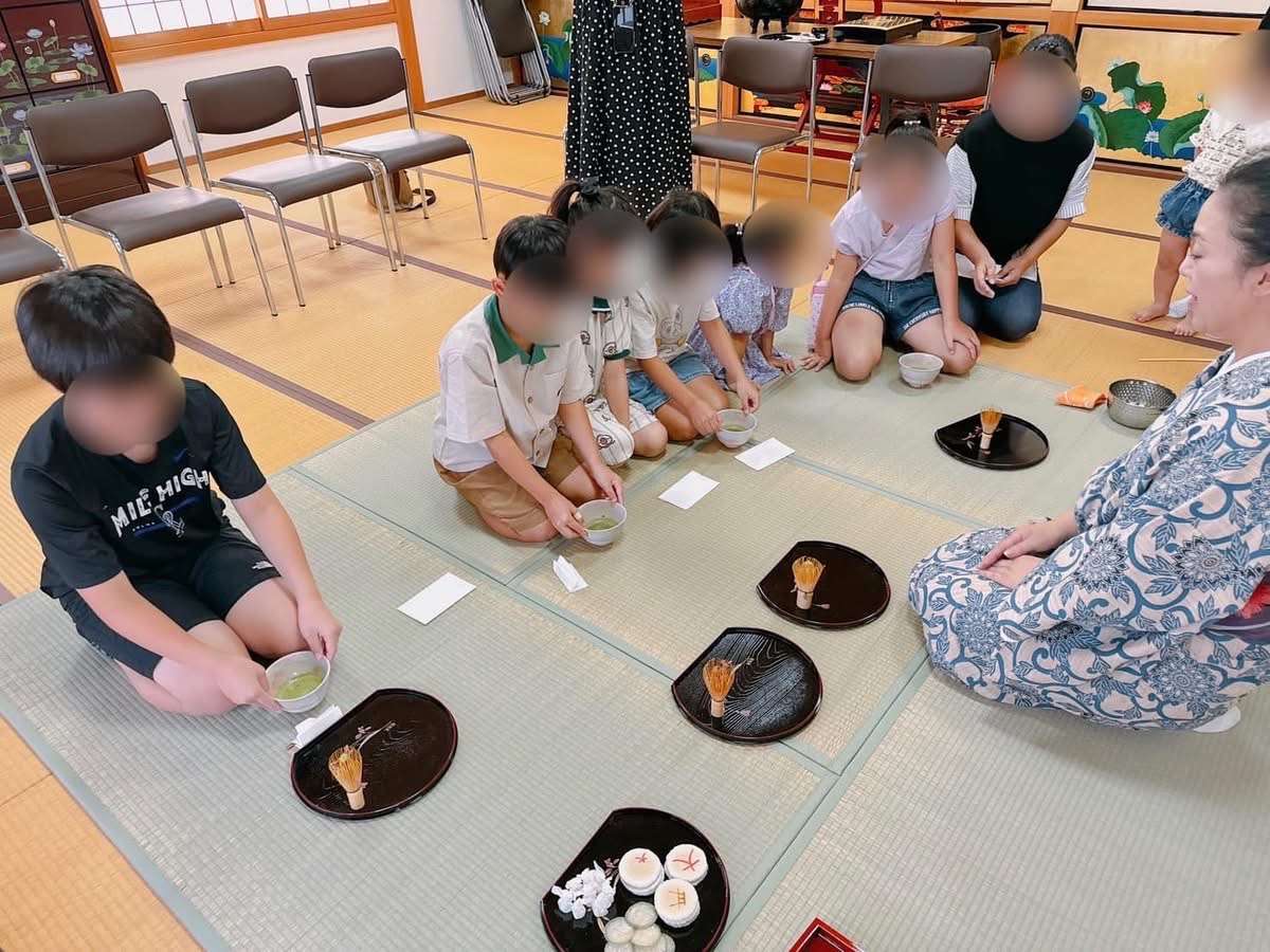 浄正寺・親子お抹茶体験